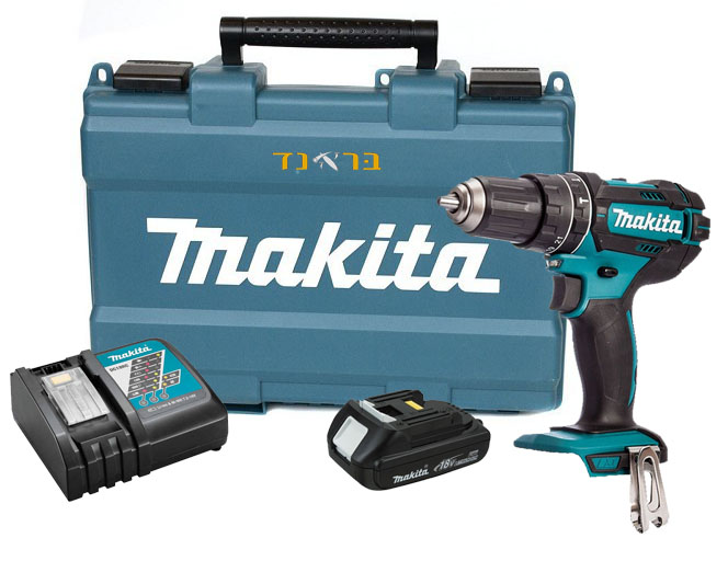 מברגה/מקדחה נטענת 18V + סוללה 1.5AH