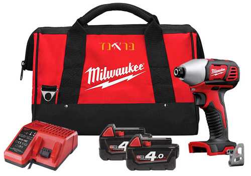 מברגת אימפקט 18V + שתי סוללות 4.0AH