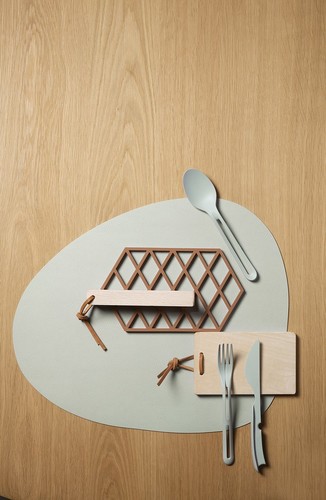 פלייסמט ביצה אפור קרח ICE GREY Placemat