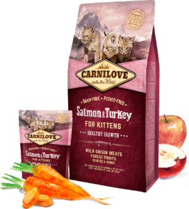 קרנילאב חתול גור סלמון והודו 2 ק"ג Carnilove Kitten Salmon and Turkey