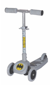 קורקינט 3 גלגלים מתקפל לילדים עם כידון מתכוונן - באטמן