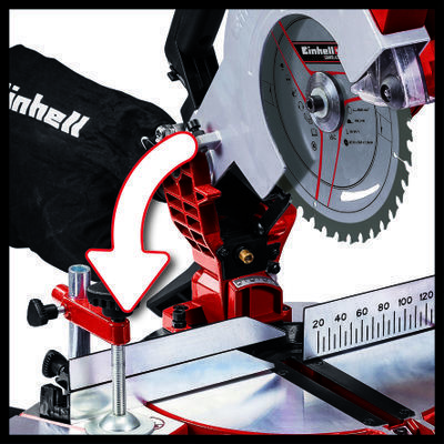 מסור ‏גרונג איינהל Einhell TE-MS 18/210 Li-Solo - כולל 2 סוללות 4.0AH