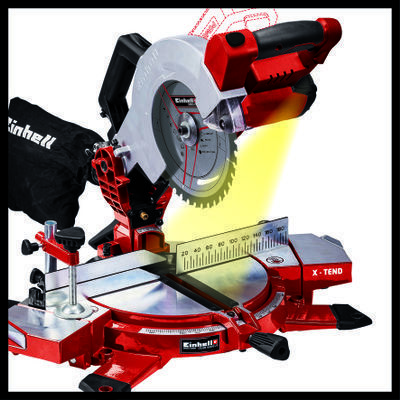 מסור ‏גרונג איינהל Einhell TE-MS 18/210 Li-Solo - כולל 2 סוללות 4.0AH