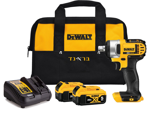 מפתח אימפקט/רטיטה 18V + שתי סוללות 5.0AH