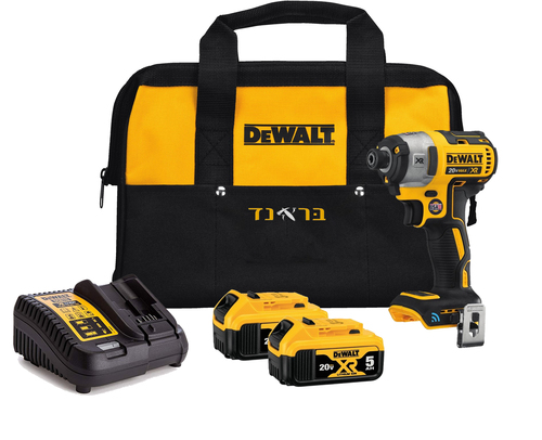 מברגת אימפקט 18V + שתי סוללות 5.0AH