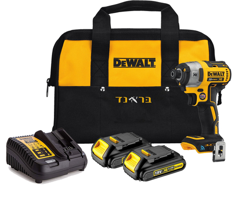 מברגת אימפקט 18V + שתי סוללות 1.3AH