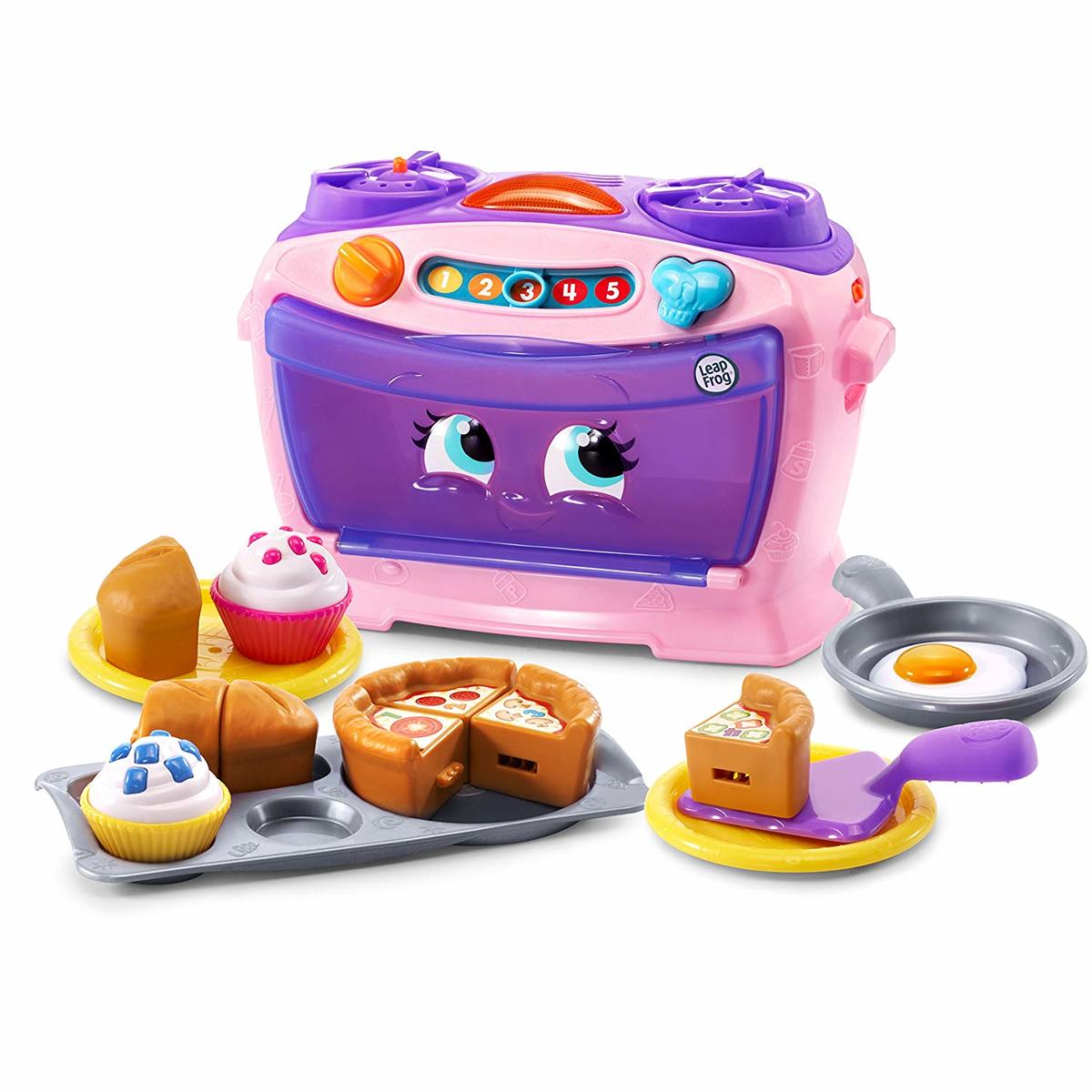 תנור אפייה משחק דמיון דובר עברית - ורוד Leap frog