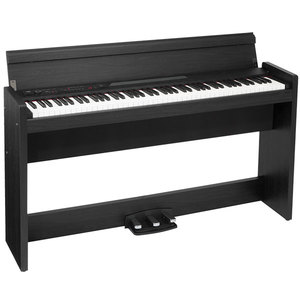פסנתר חשמלי צבע שחור סטנד מעץ ופדלים  KORG LP-380BK