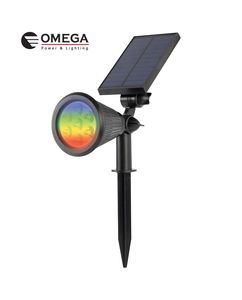 דוקרן לד סולארי לגינה 3W מחליף צבעים RGB