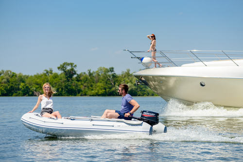 סירת גומי מתנפחת קוליברי + רצפה AIR DECK  תחתית קיל באורך 330 ס