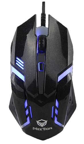 עכבר גיימינג ארגונומי חוטי Meetion Breathing LED Wired Backlit Gaming Mouse M371 