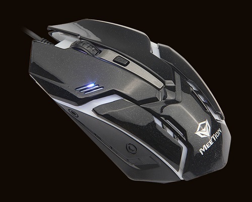 עכבר גיימינג ארגונומי חוטי Meetion Breathing LED Wired Backlit Gaming Mouse M371 