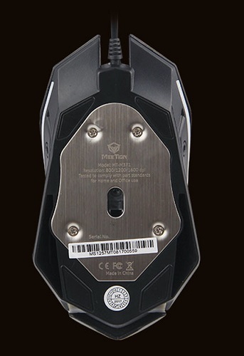 עכבר גיימינג ארגונומי חוטי Meetion Breathing LED Wired Backlit Gaming Mouse M371 