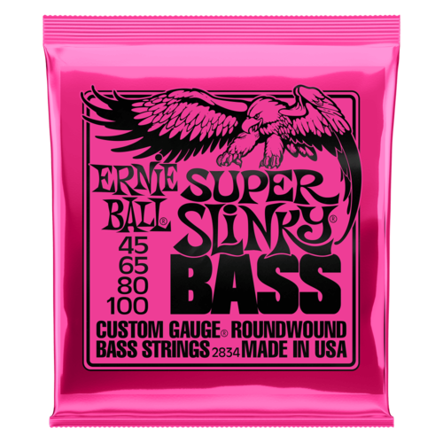 סט מיתרים לבס 4 מיתרים 0.45-100 ERNIE BALL SUPER SLINKY