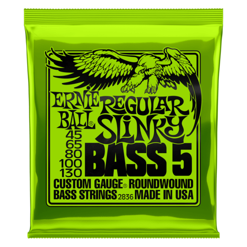 סט מיתרים לבס 5 מיתרים 45-130 ERNIE BALL REGULAR SLINKY