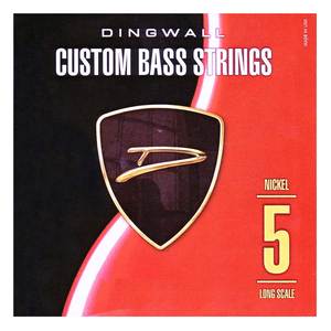 סט מיתרים לגיטרה בס Dingwall Long Scale 5-String Nickel Wound for F# Tuning 45-130