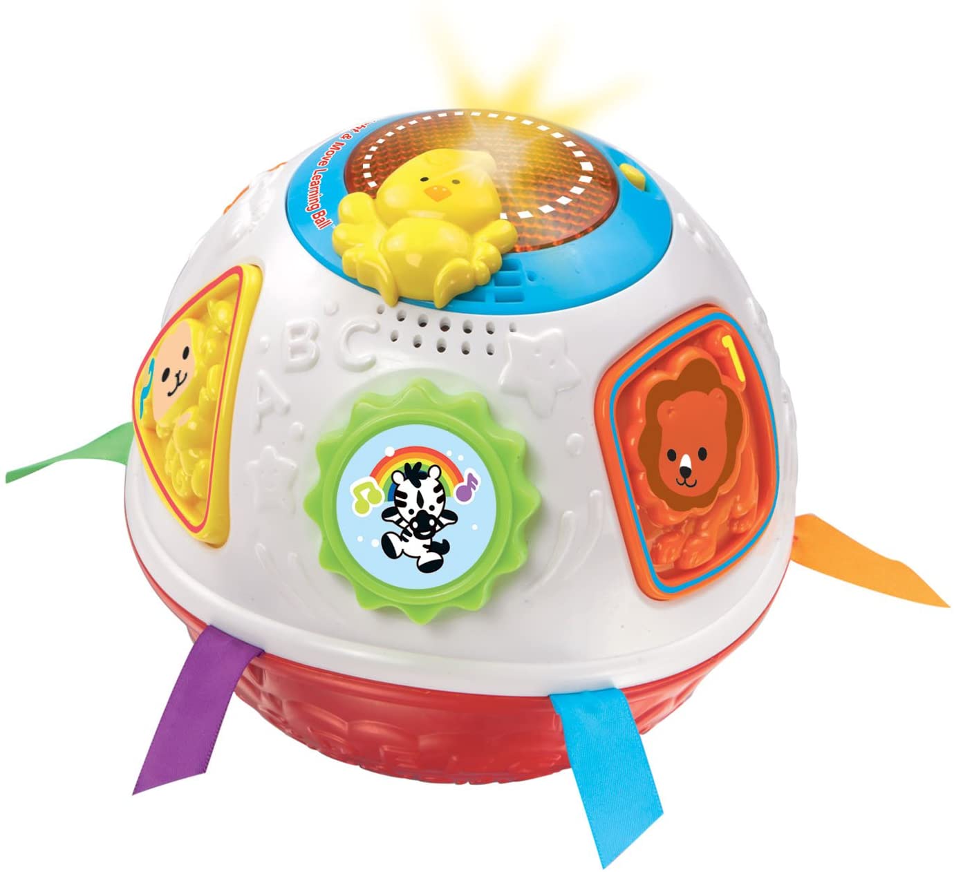 כדור פעילות מאיר ומנגן מעודד זחילה - אדום Vtech