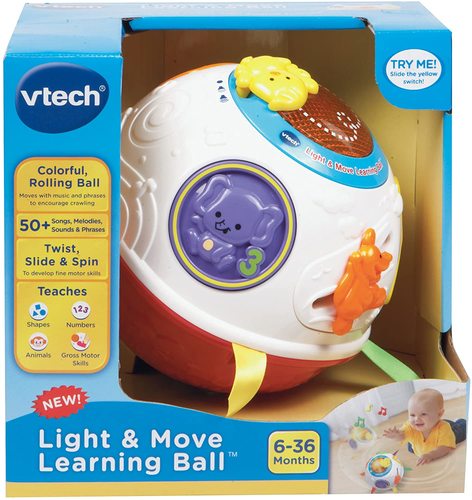 כדור פעילות מאיר ומנגן מעודד זחילה - אדום Vtech