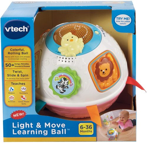 כדור פעילות מאיר ומנגן מעודד זחילה - ורוד Vtech