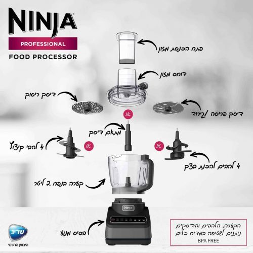 מעבד מזון מקצועי Ninja Professional דגם BN653