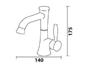 ברז פרח לכיור רחצה כרום 8901 סחר - א