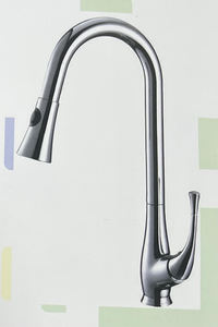 ברז פרח נשלף למטבח שני מצבים ניקל D0651 סחר - א