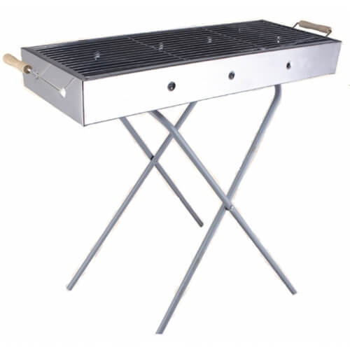 מנגל פחמים נירוסטה 30x80ס״מ