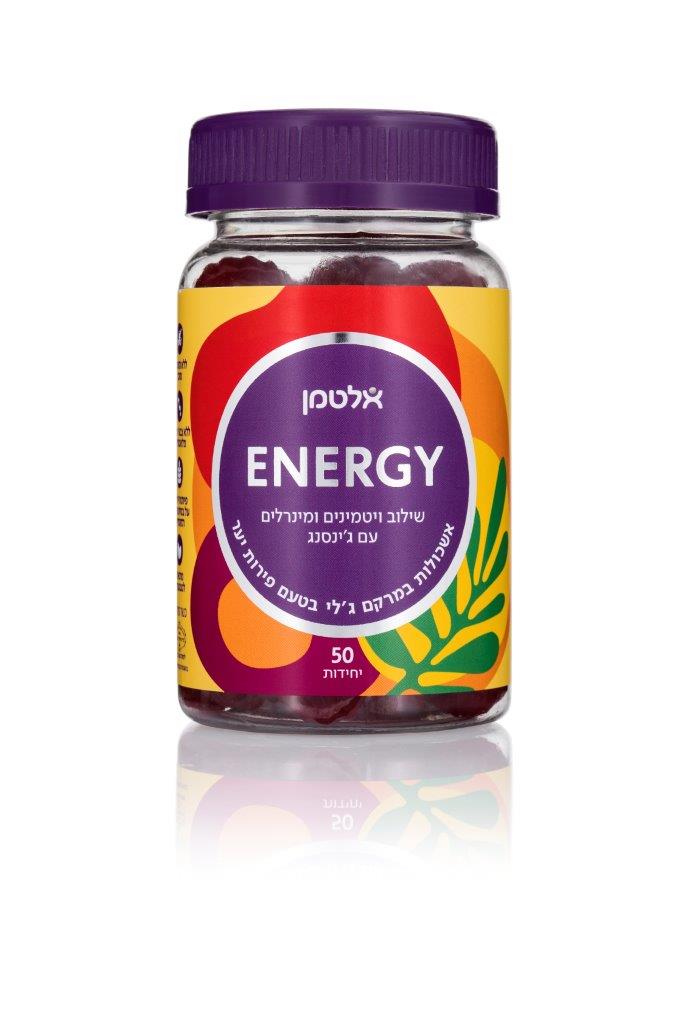 גאמיז ENERGY - שילוב ויטמינים ומינרלים עם ג
