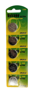 סוללות עגולות כפתור 5 יחידות