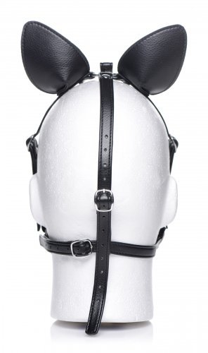 מסכת פוני עם מחסום פה גאג עצם XR Brands- Dark Horse Pony Head Harness with Silicone 