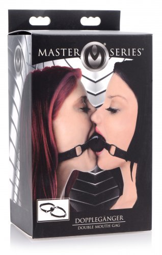 מחסום פה כפול XR Brands- Doppleganger Silicone Double Mouth Gag 