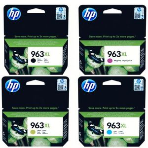 סט 4 ראשי דיו מקורי HP 963XL 