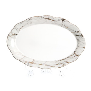 מגש marble אובלי 35