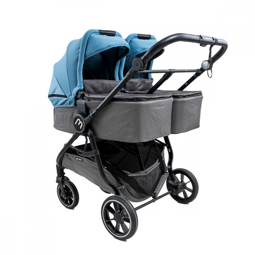 סל שכיבה (אמבטיה) לעגלת תאומים איזי טווין 4 (בד בסיס שחור)