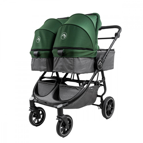 סל שכיבה (אמבטיה) לעגלת תאומים איזי טווין 4 (בד בסיס שחור)