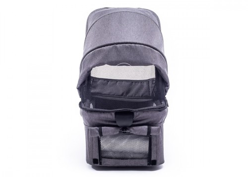 סל שכיבה (אמבטיה) לעגלת תאומים איזי טווין 4 (בד בסיס שחור)