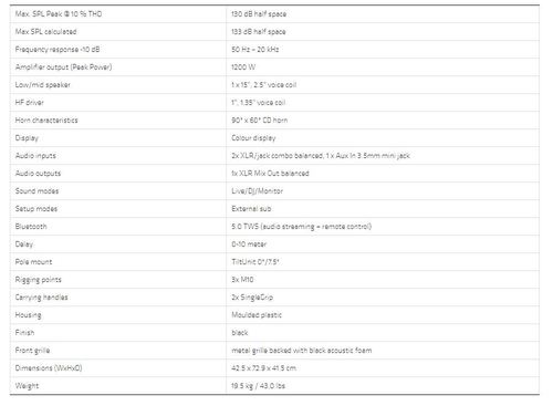 רמקול מקצועי עוצמתי 