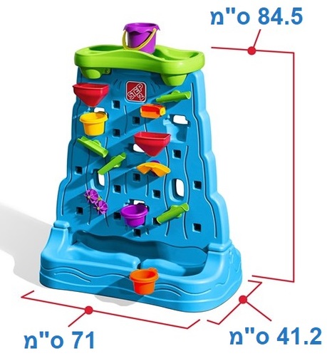 פינת פעילות מפל מים דו-צדדי עם 13 אביזרי משחק 8621