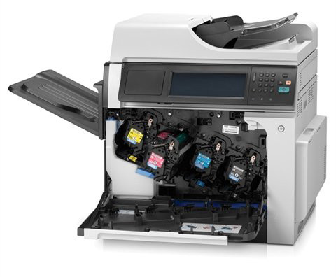 מדפסת HP LaserJet Enterprise CM4540 HP מתצוגה