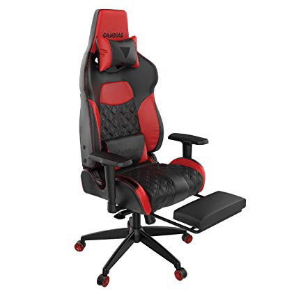 כיסא גיימרים אדום עם הדום  Gamdias ACHILLES P1 