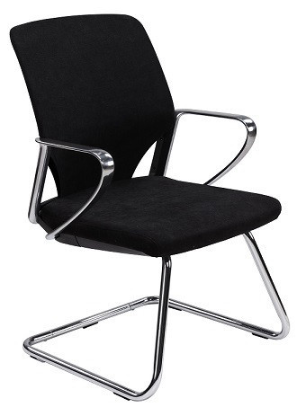פריירה  אורח שחור דמוי עור PU רגל ניקל