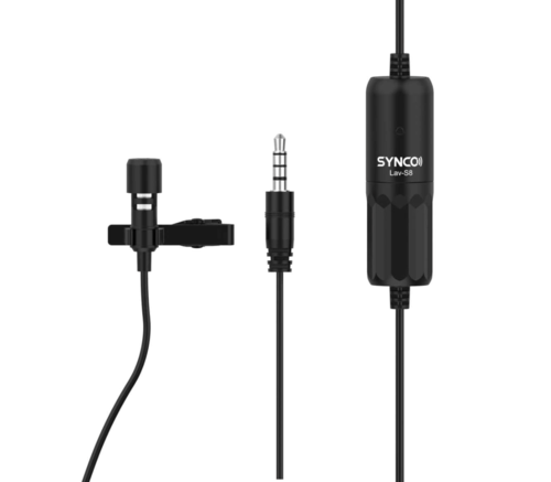 Synco Lav-S8 מיקרופון דש עם כבל 8 מטר