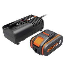 ערכת סוללה 4A 20V ומטען מהיר WORX
