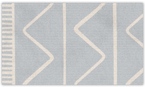שטיח פעילות מעוצב לחדר ילדים Soft Mat במגע רך - זיג זג אפור