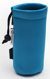 נרתיק בקבוק אוניברסאלי מבודד חום / קור עם חיבור לעגלה - טורקיז