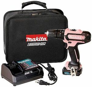 מברגה/מקדחה רוטטת בצבע ורוד MAKITA 12V