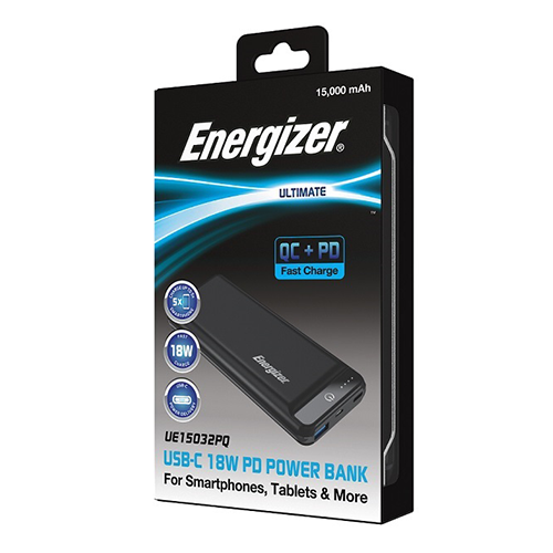 מטען נייד* 15000 מא”ש מבית Energizer