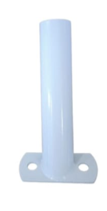 מתקן לדגל 2 חורים צבע לבן. איכותי