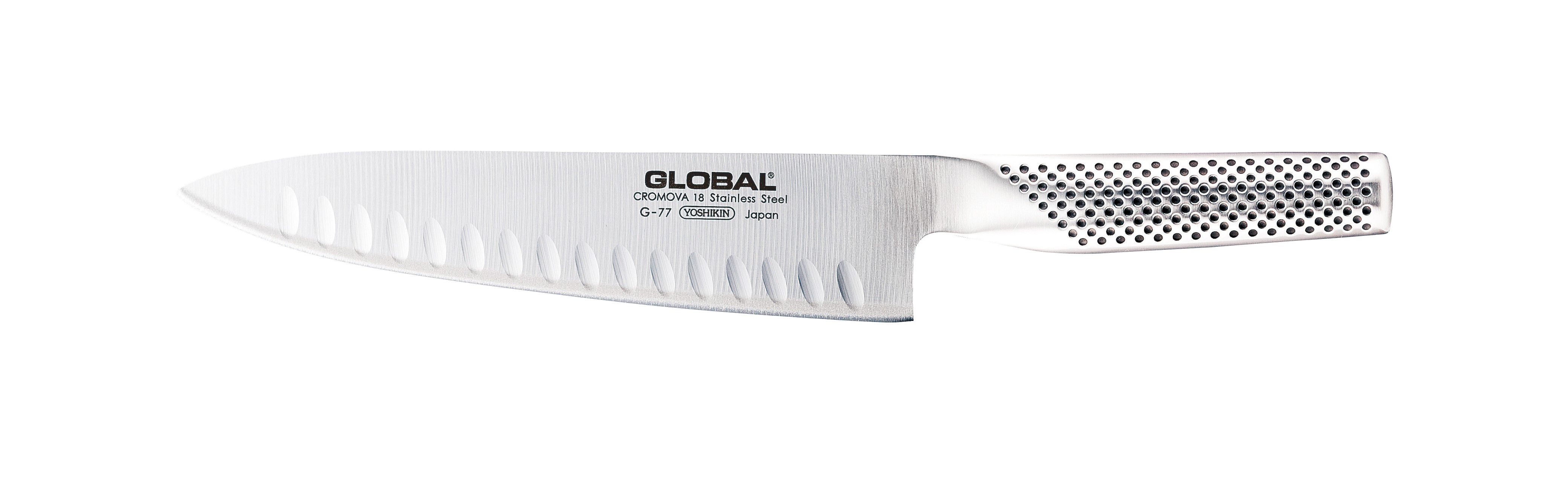 סכין שף חריצים 20 ס"מ GLOBAL