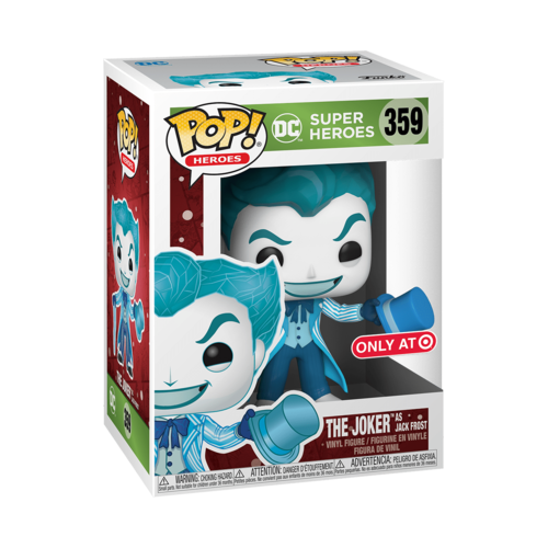 POP Heroes DC Holiday Jack Frost Joker  (אקסקלוסיבי מדבקה כסופה)